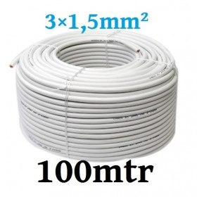 Bobine de Cable 100 mtr VMVL- 3x 1.5mm2 Souple