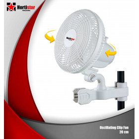 Ventilateur à clip Oscillant 90 ° - Hortistar