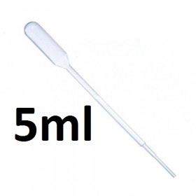 Pipette plastique 5ml - graduation de 1ml