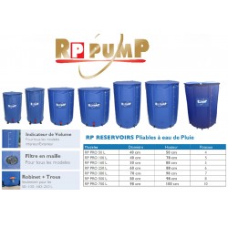 Flexitank RP PRO BLEU 50 Lt   Waterbarrel collapsible